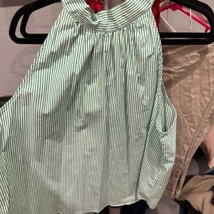 J by J Crew High Neck Tie Back Blouse